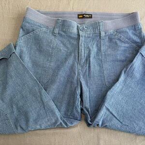 Lee Relaxed Fit Mid Rise Jeans - Deep Blue